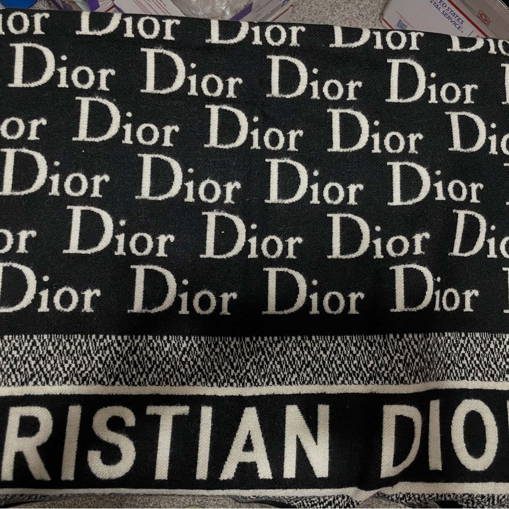 GWP- Dior Black and White Scarf NWOT